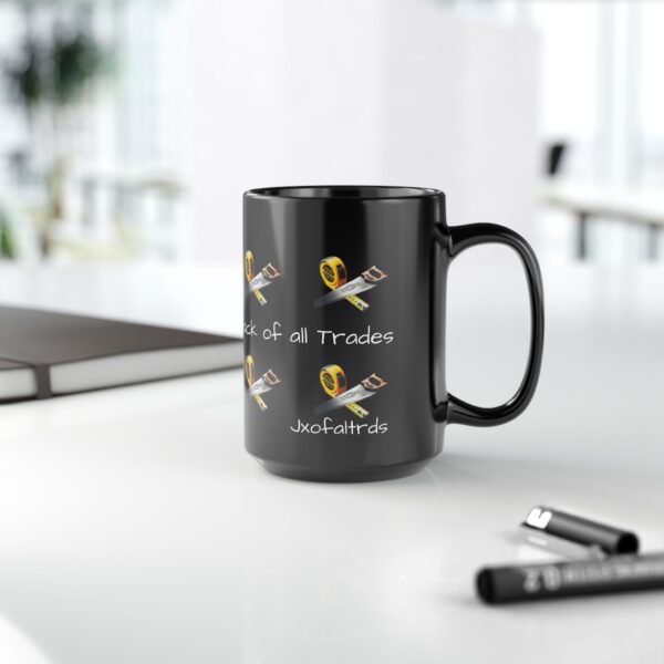 Jack of All Trades Black Mug - 15oz Coffee Cup for DIY Lovers
